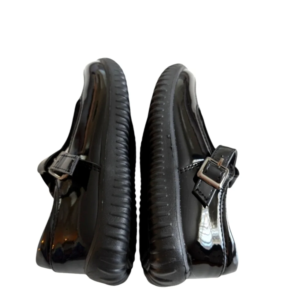 NWOT JABASIC Girls Mary Jane T-Strap School Uniform Flats Shoes Size 13 Black